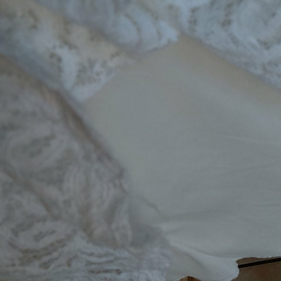 You are not alone white lace dress sz M - Picture 10 of 12